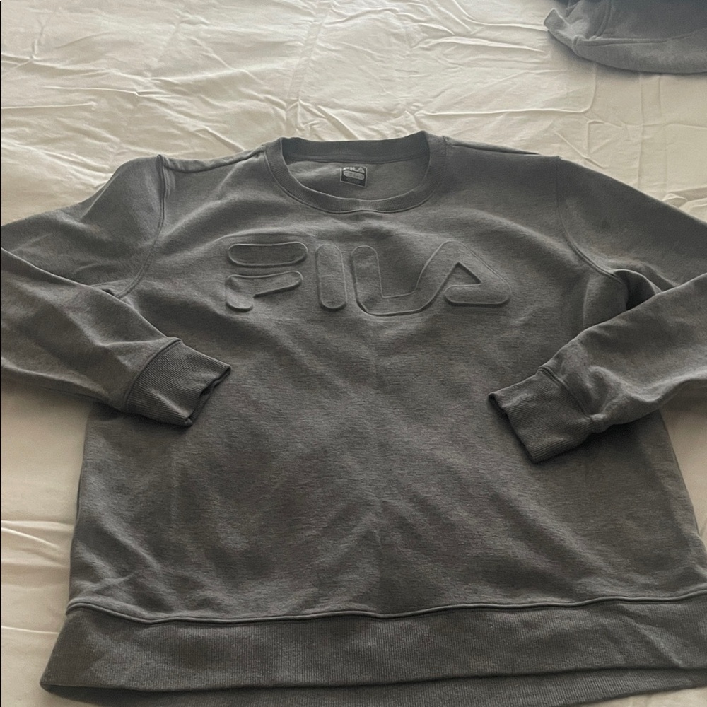 FILA women’s Charcoal Crewneck Sweater